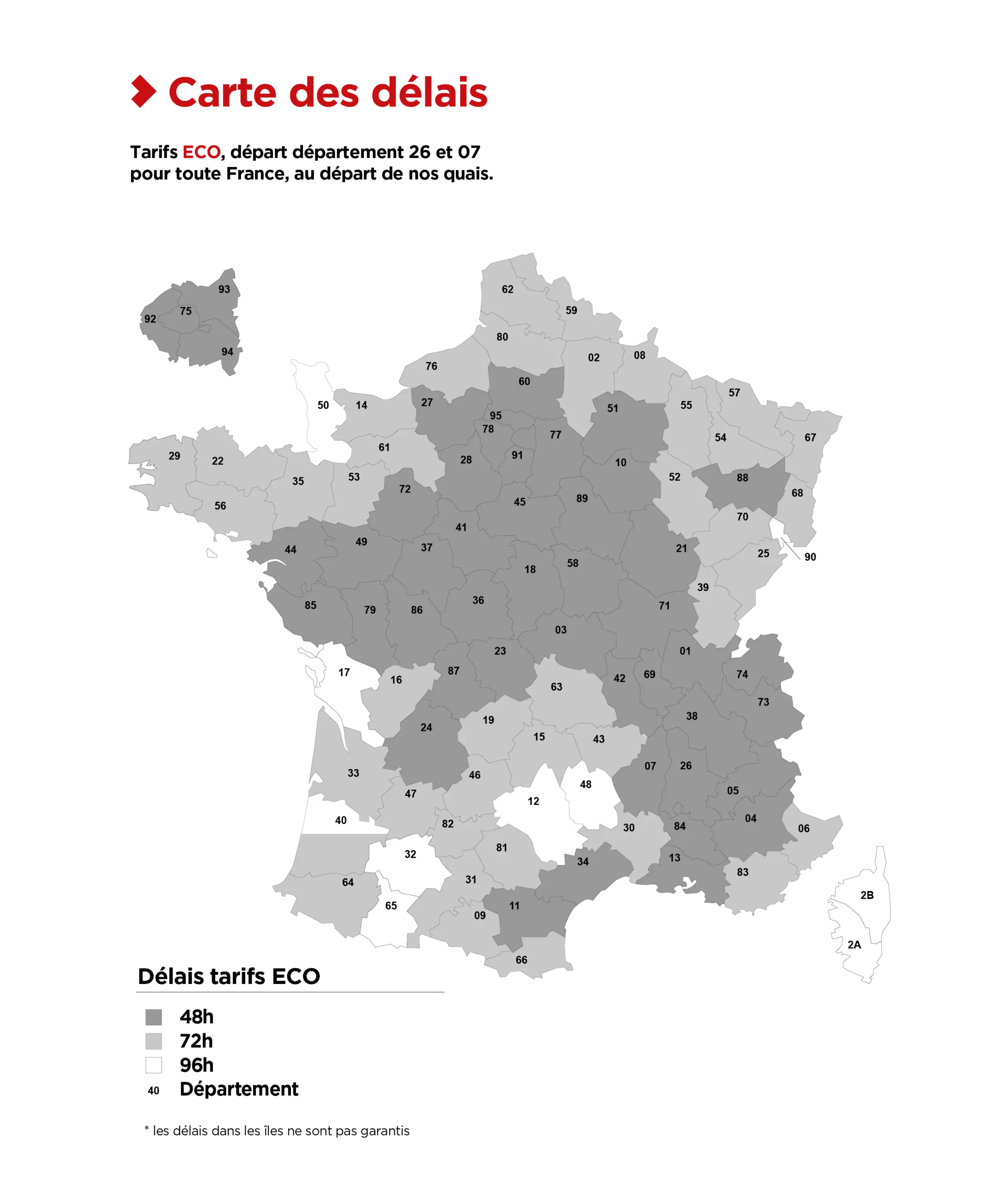 Carte des delais TPS eco