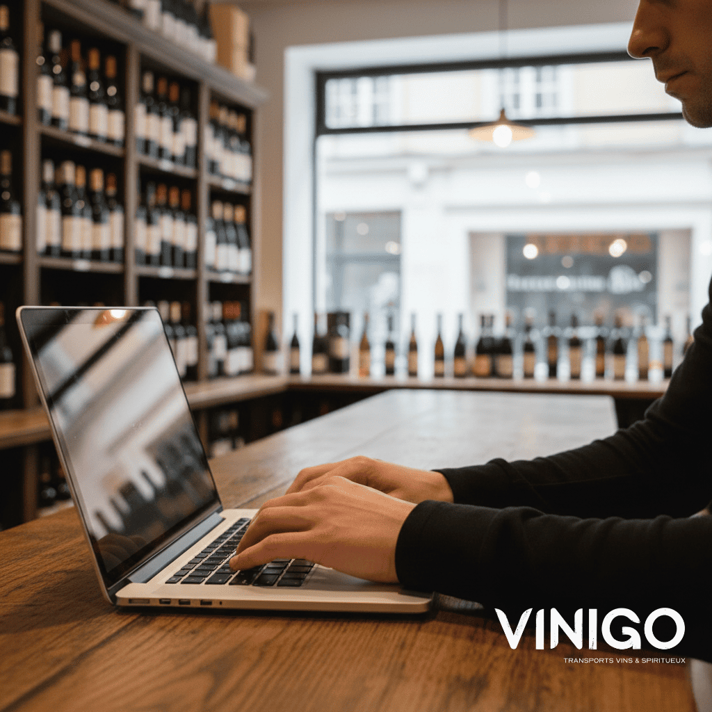 Personne en train de taper sur son ordinateur