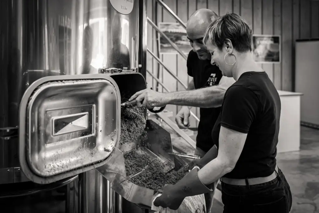 Photo en noir et blanc des personnes de la Ceven'Ale